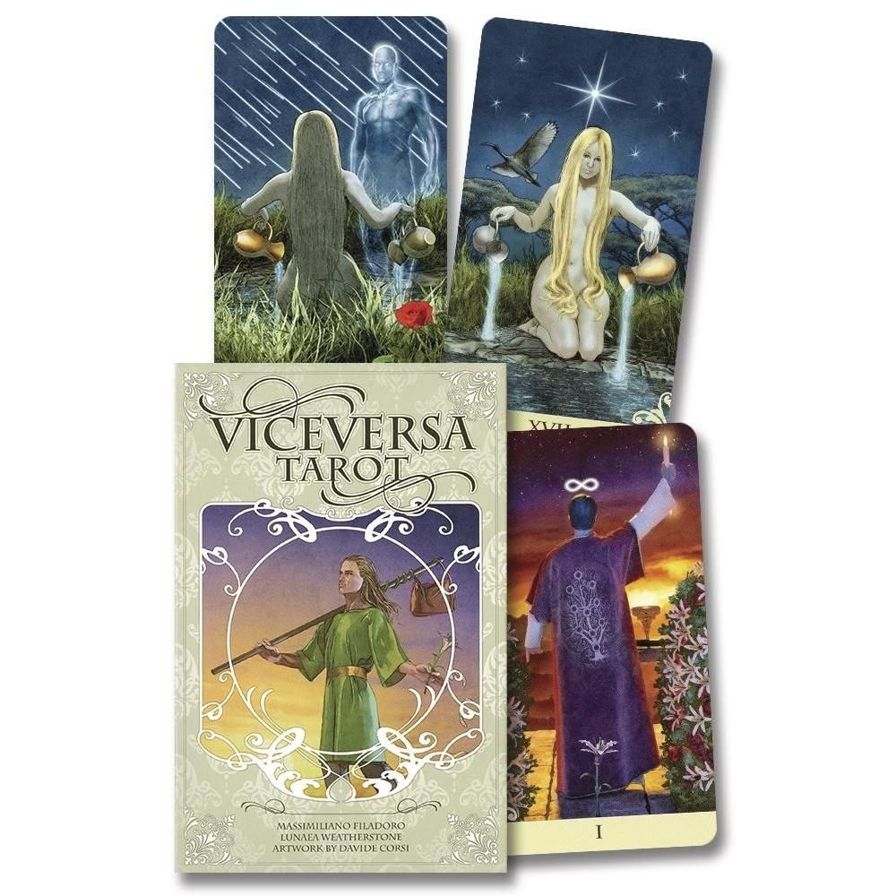 Vice Versa Tarot Kit by Massimiliano Filadoro, Lunaea Weatherstone, SKU LW255, UPC 6016200679650