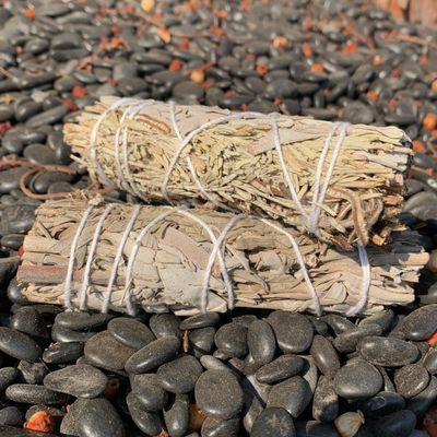 4&quot; White Sage, Blue Sage &amp; Yerba Santa Smudge Stick, SKU N01-28-MS1-YBM-1, UPC 6016215796748