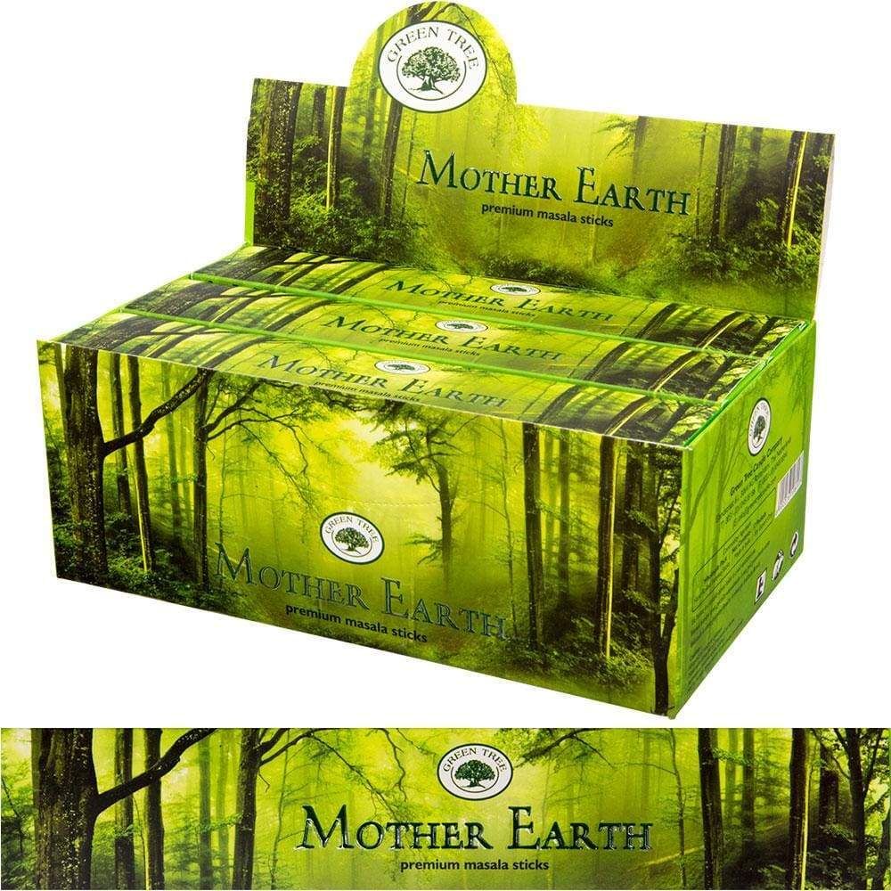 Green Tree Incense 15 gram - Mother Earth (Pack of 12), SKU KH-72669, UPC 6016220487488