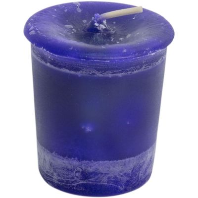 Third Eye Reiki Charged Chakra Votive Candle - Blue, SKU KH-81551-D18, UPC 6016200489419