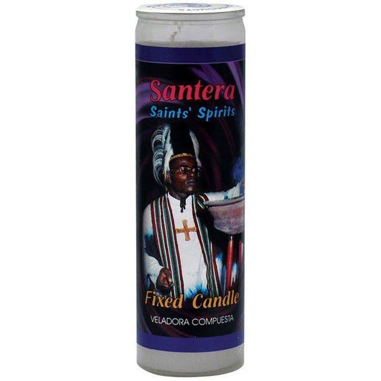 7 Day Glass Candle Velas Misticas - Saints&#39; Spirits - White, SKU WP-0060-528, UPC 6016231138164