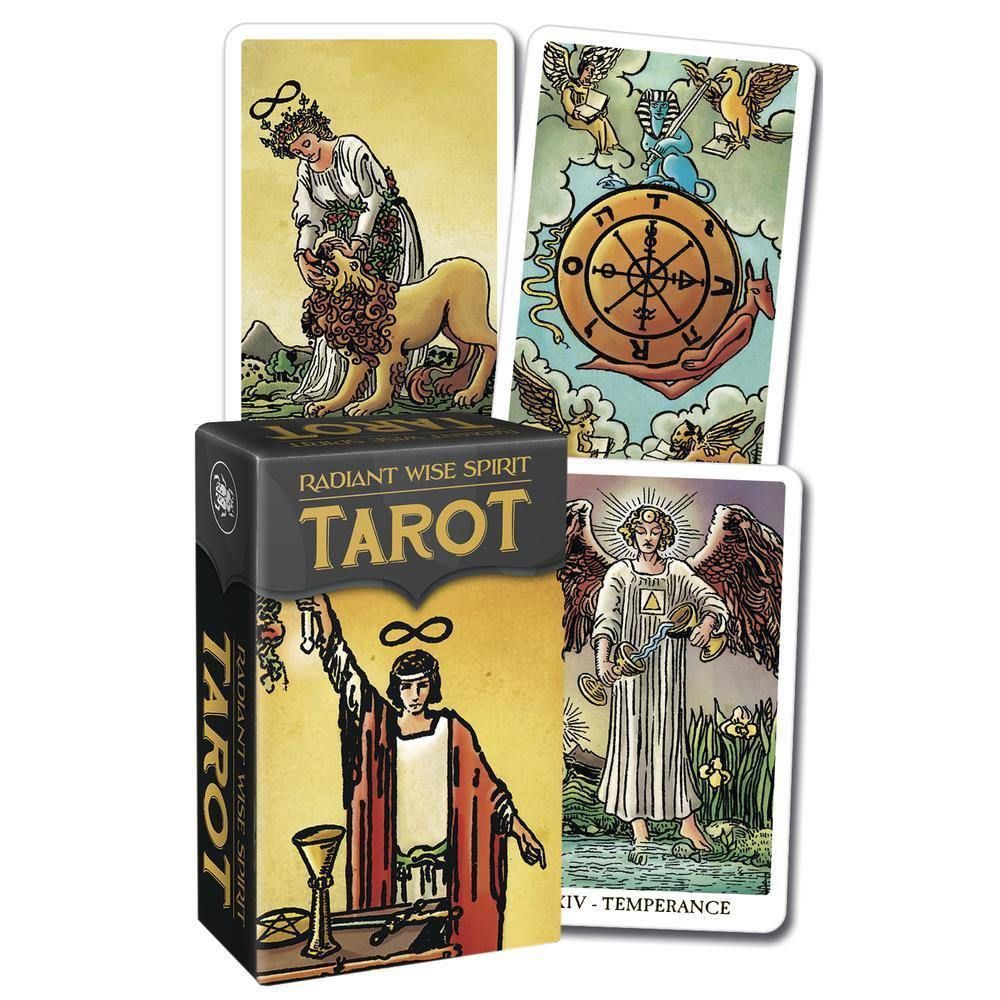Radiant Wise Spirit Tarot Mini by Arthur Edward Waite, Pamela Colman Smith, Sasha Graham, SKU LW101…