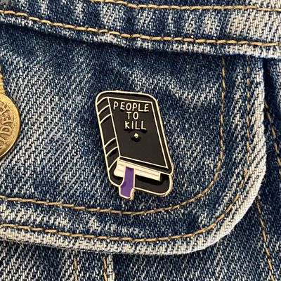 People to Kill Book Enamel Pin, SKU XZ759-14, UPC 6016212652603