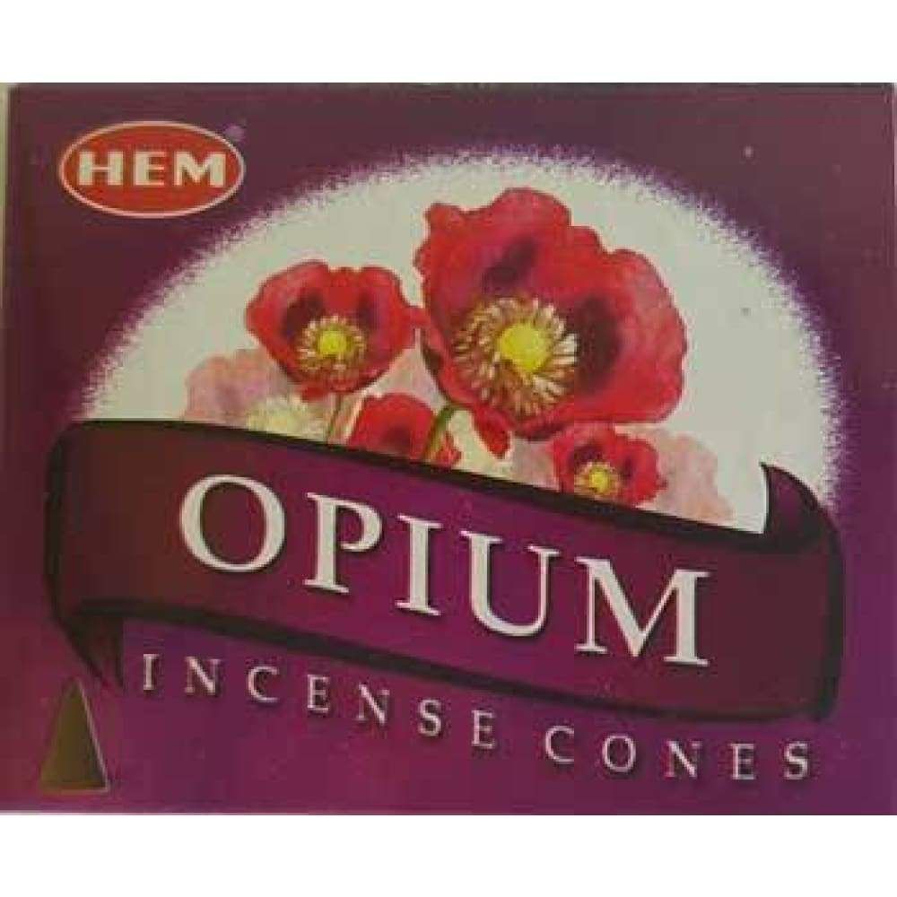 Opium HEM Cone Incense (10 Cones), SKU OP12, UPC 6016204929980