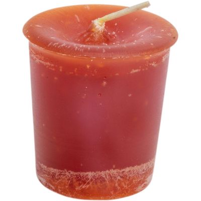 House Warming Herbal Reiki Charged Votive Candle - Red Brown, SKU KH-81525-D18, UPC 6016239480425