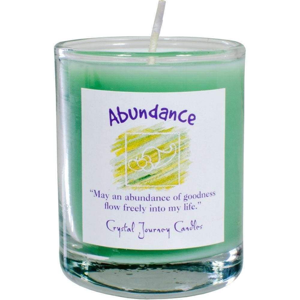 Reiki Charged Soy Herbal Filled Votive Candle - Abundance, SKU KH-39211, UPC 6016205546506