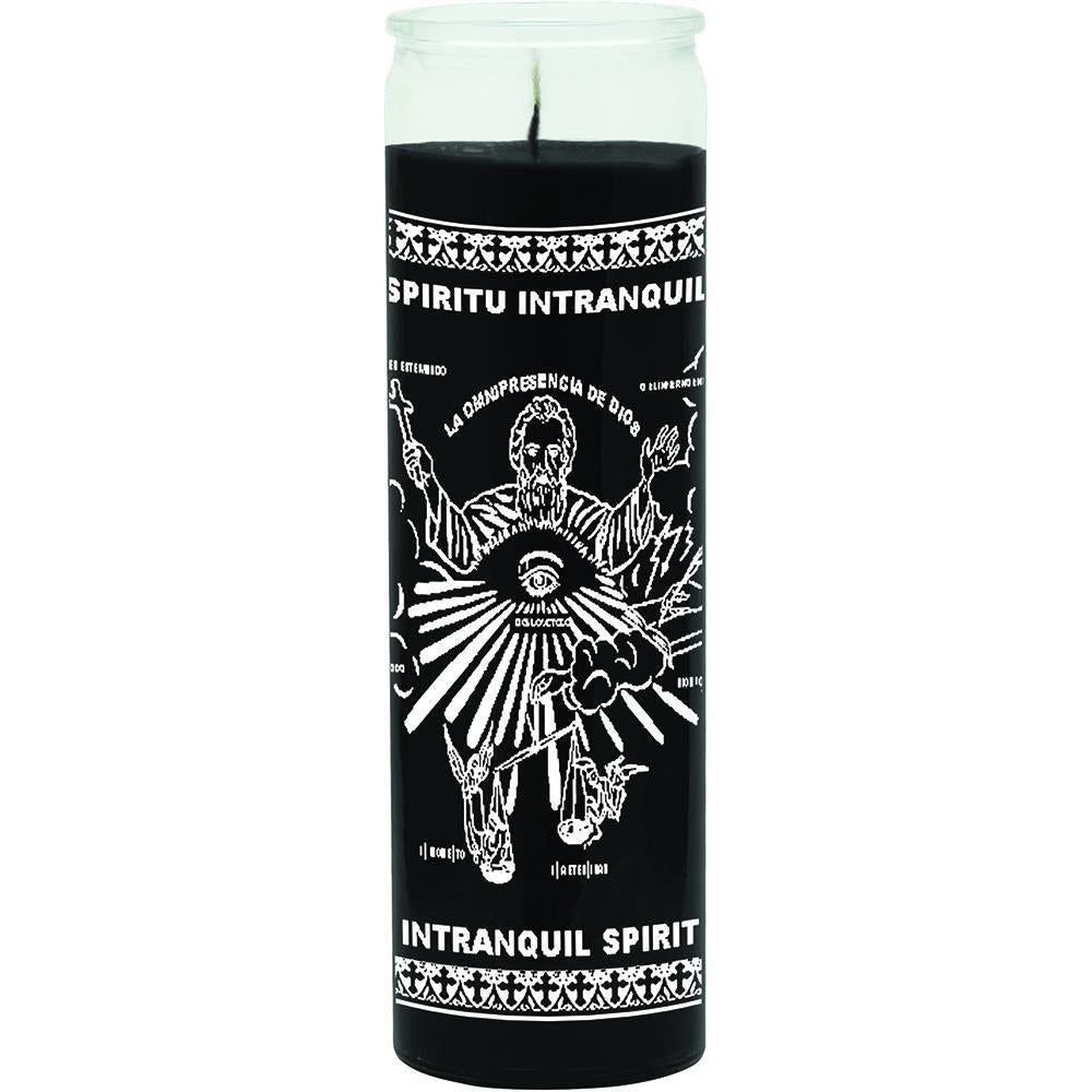 7 Day Glass Candle Intranquil Spirit - Black, SKU WP-575-394-01, UPC 6016205691688