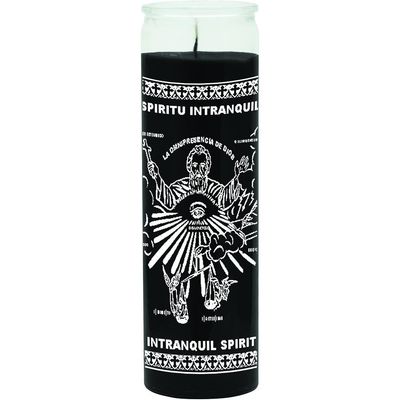 7 Day Glass Candle Intranquil Spirit - Black, SKU WP-575-394-01, UPC 6016205691688
