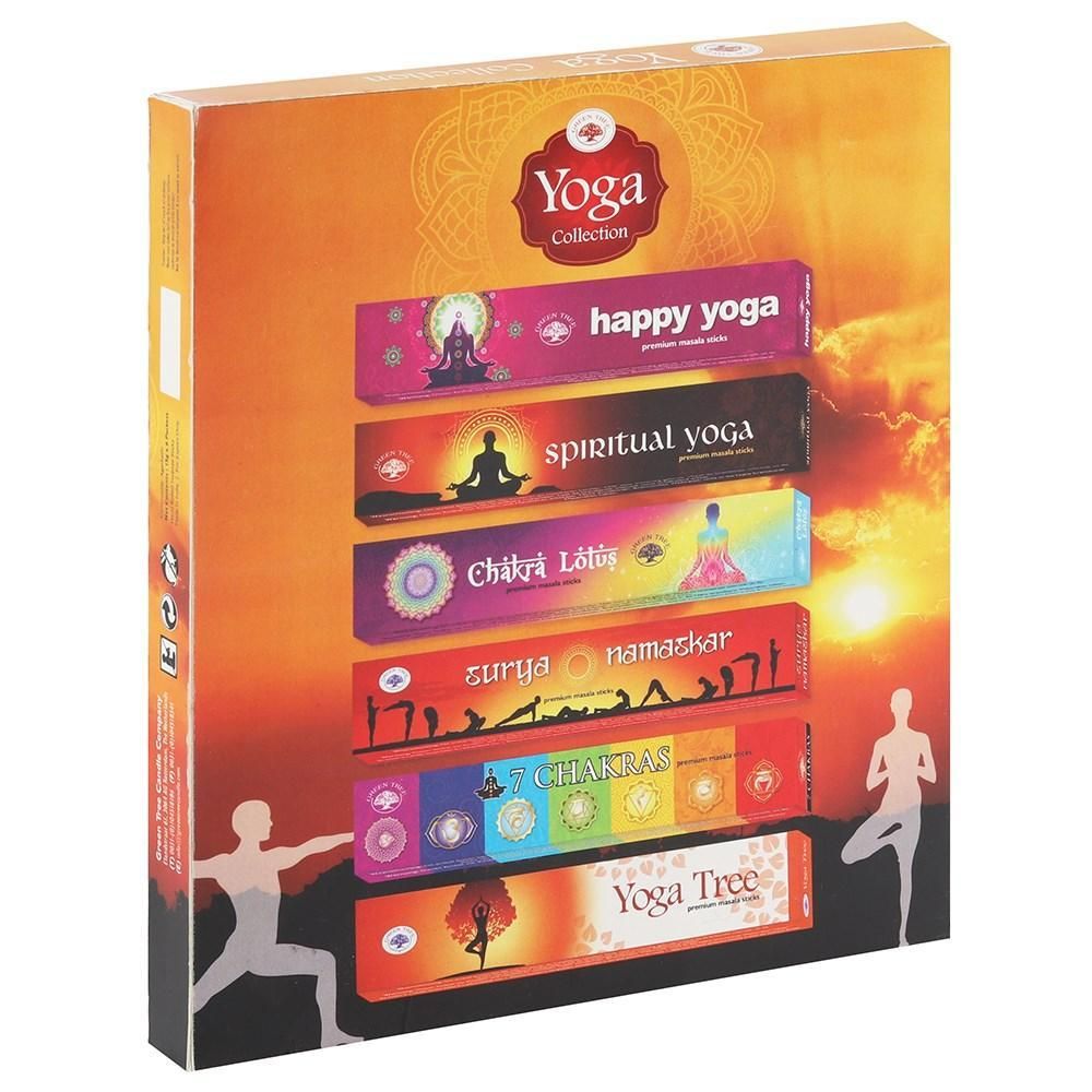 Green Tree Incense 15 gram - Yoga Collection (Pack of 6), SKU KH-73059, UPC
