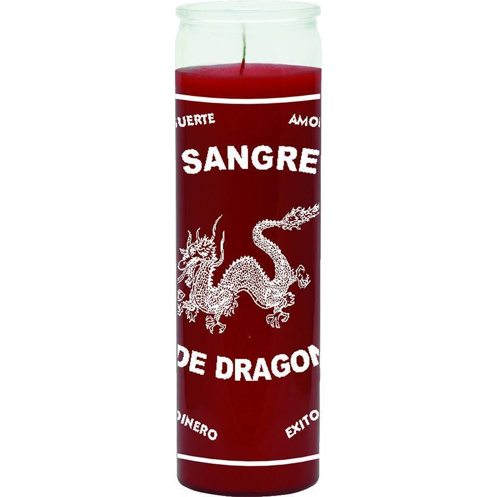 7 Day Glass Candle Dragons Blood - Red, SKU WP-575-175, UPC 6016204566536