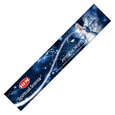 Premium Masala HEM Incense Sticks 15 grams - Mystical Nights, SKU C08-03-HEM15-04, UPC 700317375548