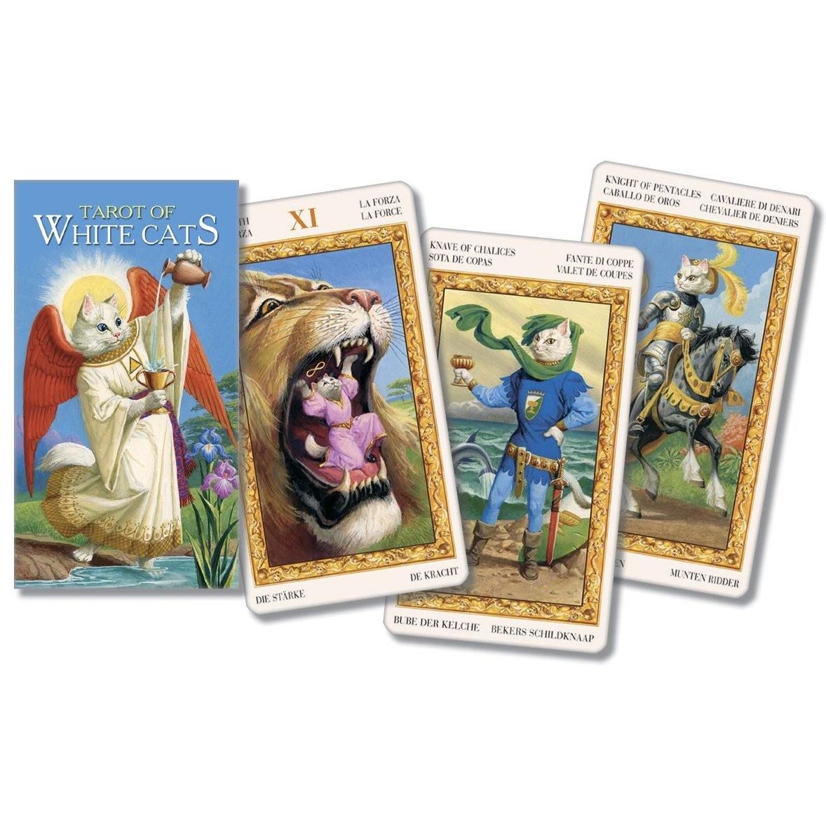 Tarot of White Cats by Lo Scarabeo, SKU LW800, UPC 6016205369303