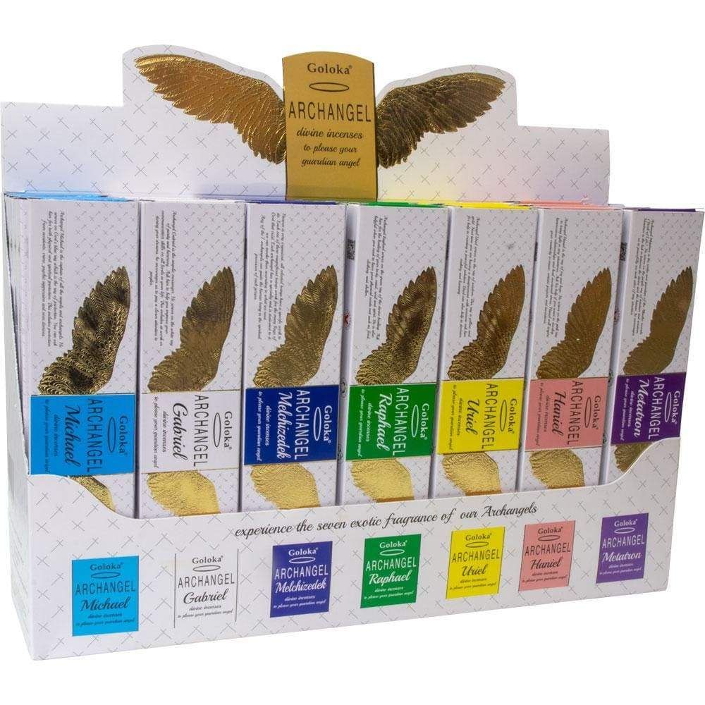 Goloka Archangel Incense 15 grams - Starter Kit (Pack of 42), SKU KH-75016, UPC 6016204196160