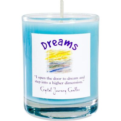 Reiki Charged Soy Herbal Filled Votive Candle - Dreams, SKU KH-39233, UPC 6016231275265