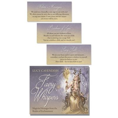 Faery Whispers Affirmation Deck by Lucy Cavendish, SKU LW1595, UPC 6016222366309