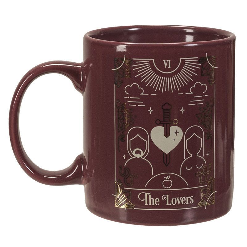 11 oz Ceramic Tarot Card Mug - The Lovers, SKU PG-14998, UPC 700317071020