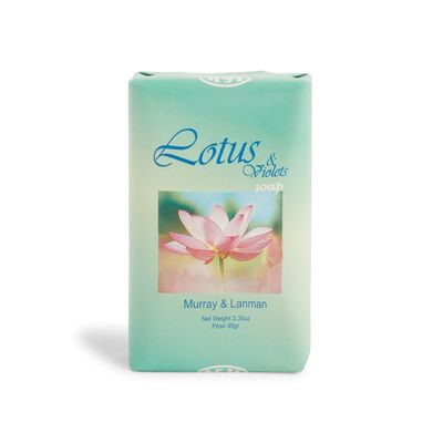 3.4 oz Murray &amp; Lanman Soap - Lotus &amp; Violet, SKU V05-FW-FPS107-1, UPC 700317377016