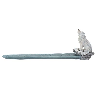 10.8&quot; Wolf Stick Incense Burner, SKU PG-15116, UPC 700317077589