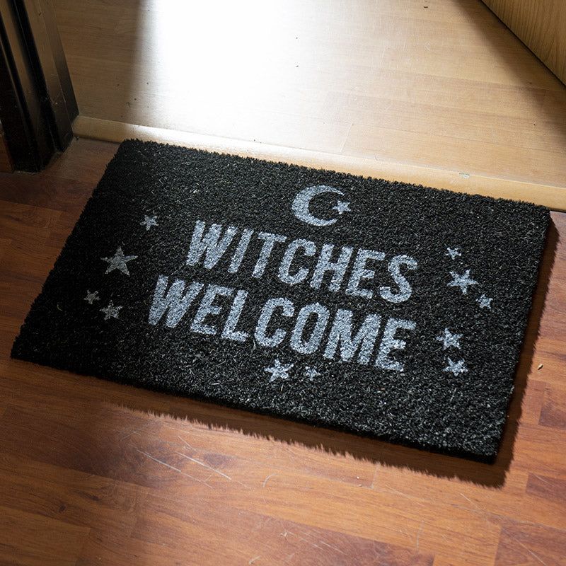 23.5&quot; Witches Welcome Doormat, SKU PG-15201, UPC 700317117063