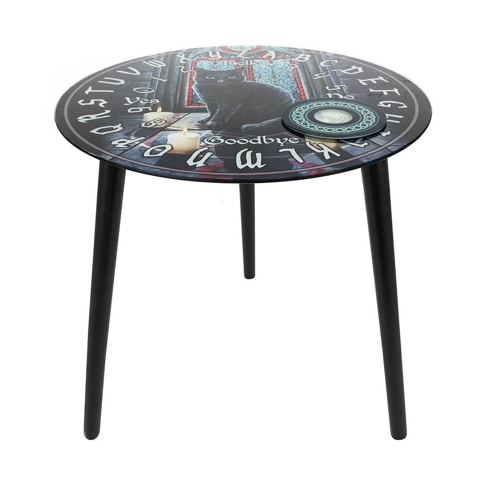 16.25&quot; Sacred Circle Glass Spirit Board Table, SKU PG-13857, UPC 6016000079063