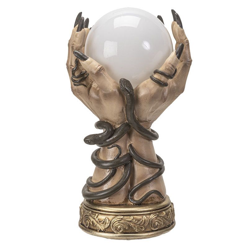 10.8&quot; Fortune Hands with LED Ball Statue, SKU PG-15074, UPC 700317109181