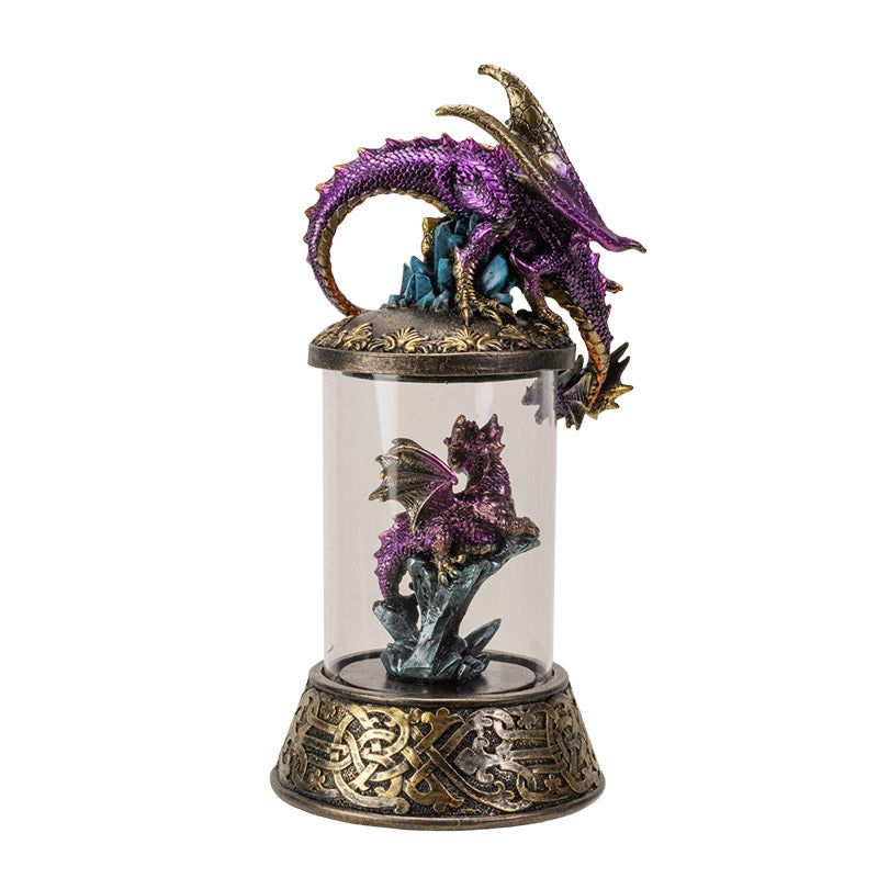 10.6&quot; Dragon Chamber Backflow Incense Burner with LED, SKU PG-15714, UPC 700317388166