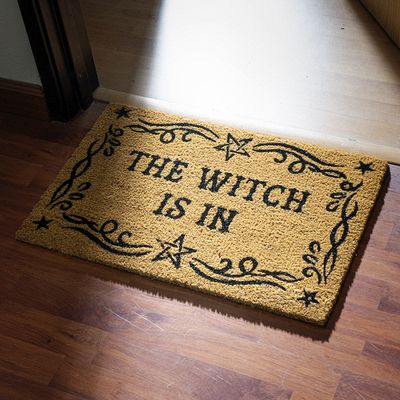23.5&quot; The Witch Is In Doormat, SKU PG-15202, UPC 700317117070