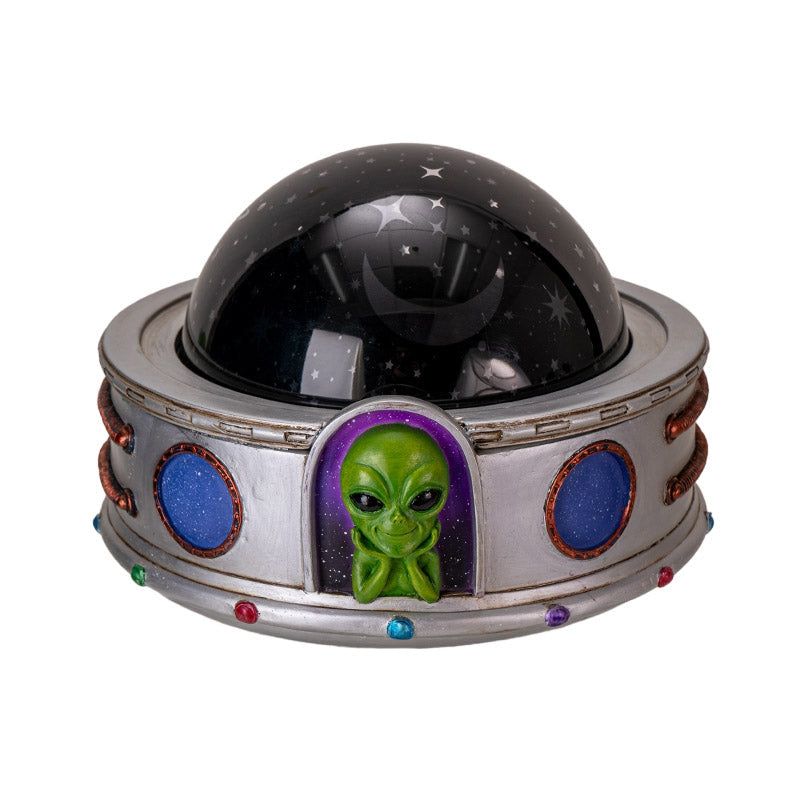 8.25&quot; Alien UFO Projector Night Light, SKU PG-15805, UPC 700317388395