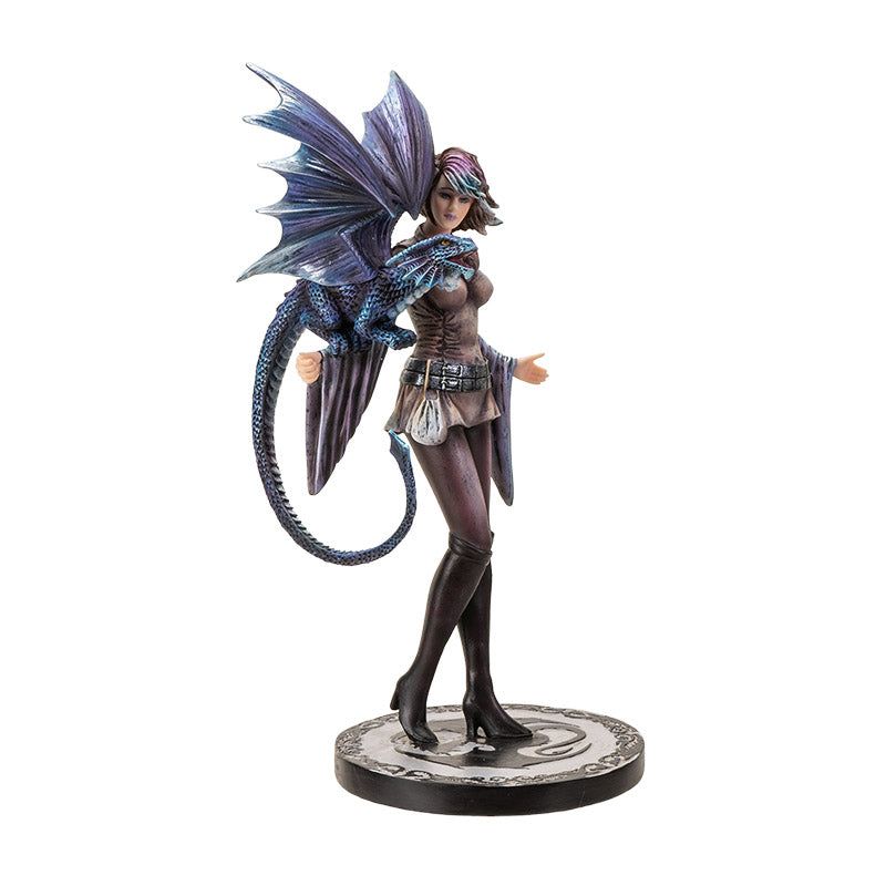 10.25&quot; Anne Stokes Dragon Statue - Dragon Trainer, SKU PG-15577, UPC 700317355472