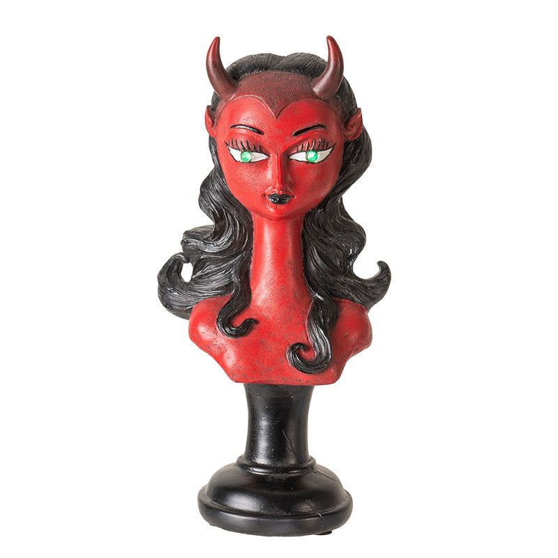 10.4&quot; Lady Devil with LED Light Statue, SKU PG-15637, UPC 700317387381