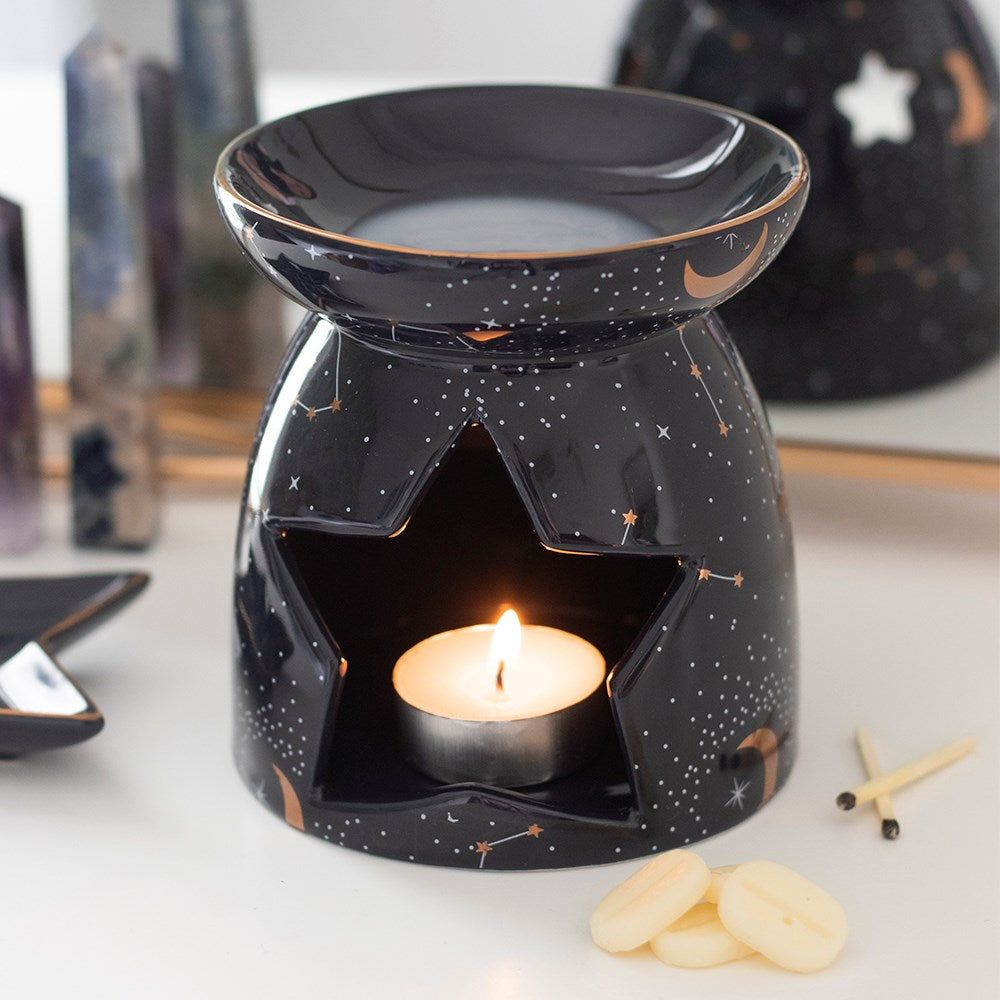 4.3&quot; Ceramic Oil Burner - Constellation, SKU PG-15005, UPC 700317071099