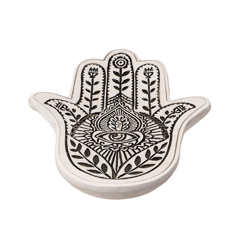 5.6&quot; Hamsa Hand Trinket Dish, SKU PG-15507, UPC 700317352518