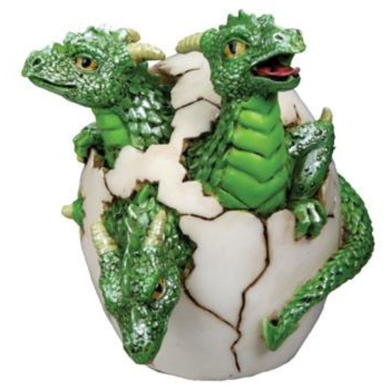 2.75&quot; 3 Headed Dragon Hatchling Figurine, SKU PG-Y7607, UPC 700317393030