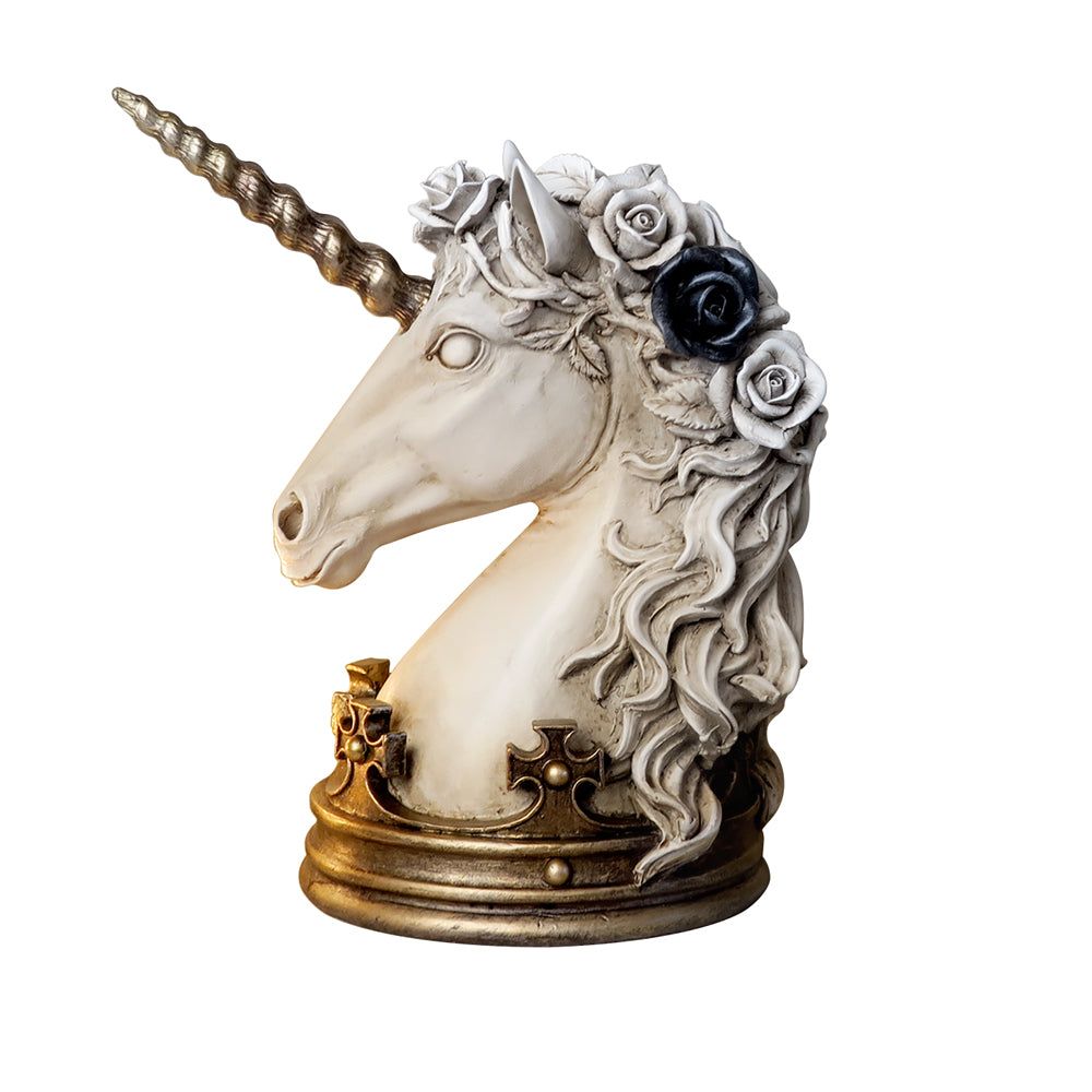 6.6&quot; Unicorn Rose Statue, SKU AL-V70, UPC 700317065456