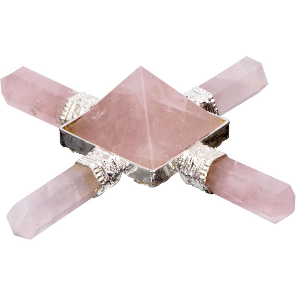 3.5&quot; Healing Talisman 4 Elements - Rose Quartz, SKU KH-65009, UPC 6016201756749