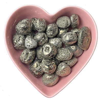 Pyrite Tumbled Stone Natural Gemstone - One Stone