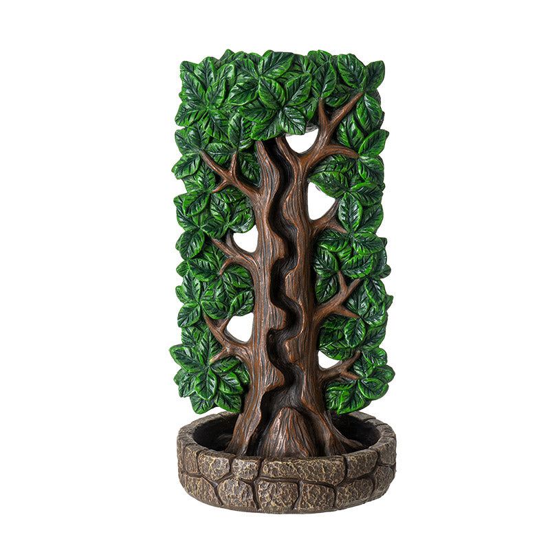 7&quot; Polyresin Backflow Incense Burner - Tree of Life