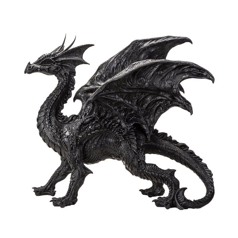 24&quot; Black Dragon Statue
