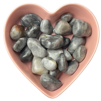 Cat&#39;s Eye Tumbled Stone Natural Gemstone - One Stone