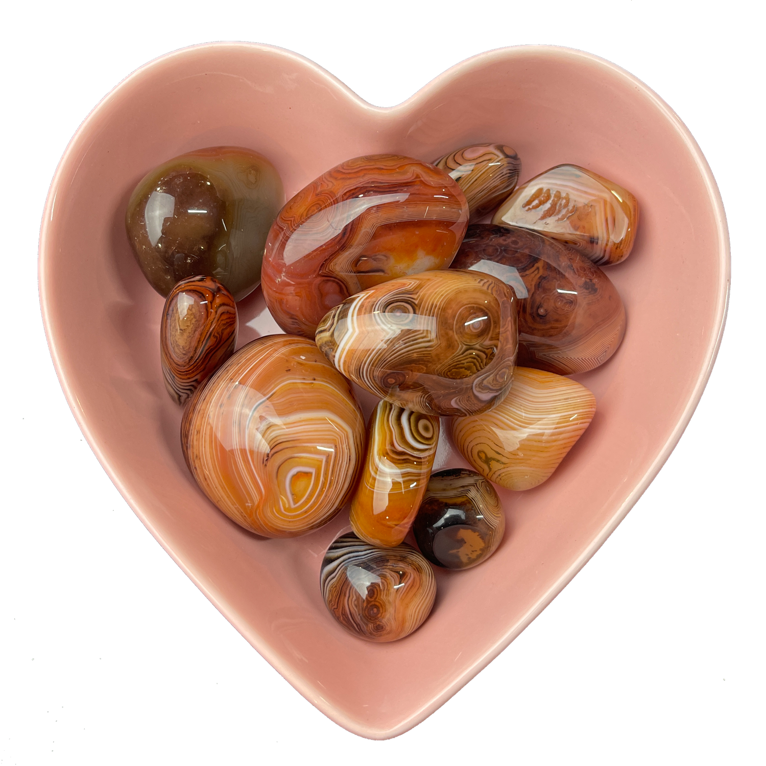 Red Agate Tumbled Stone Natural Gemstone - One Stone