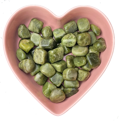 Vesuvianite Tumbled Stone Natural Gemstone - One Stone