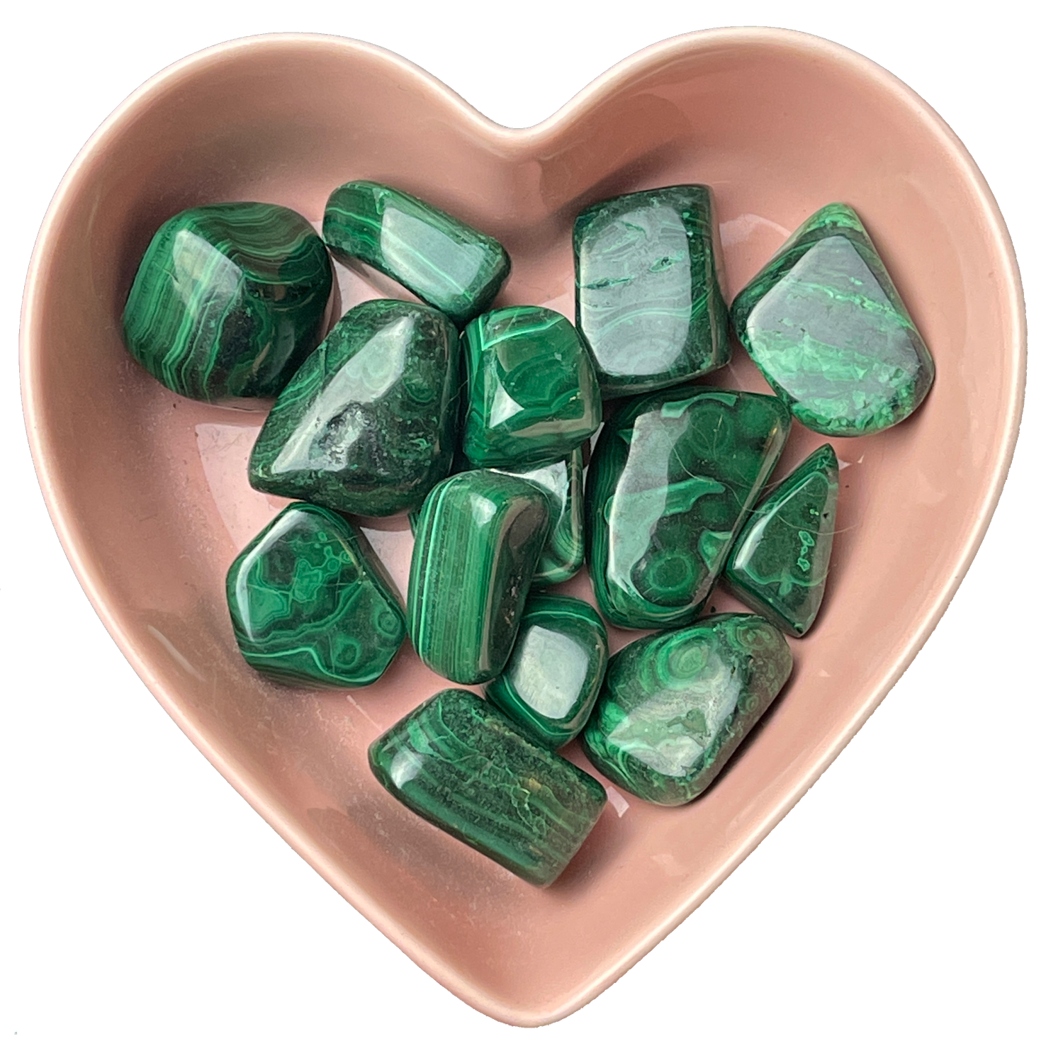 Malachite Tumbled Stone Natural Gemstone - One Stone