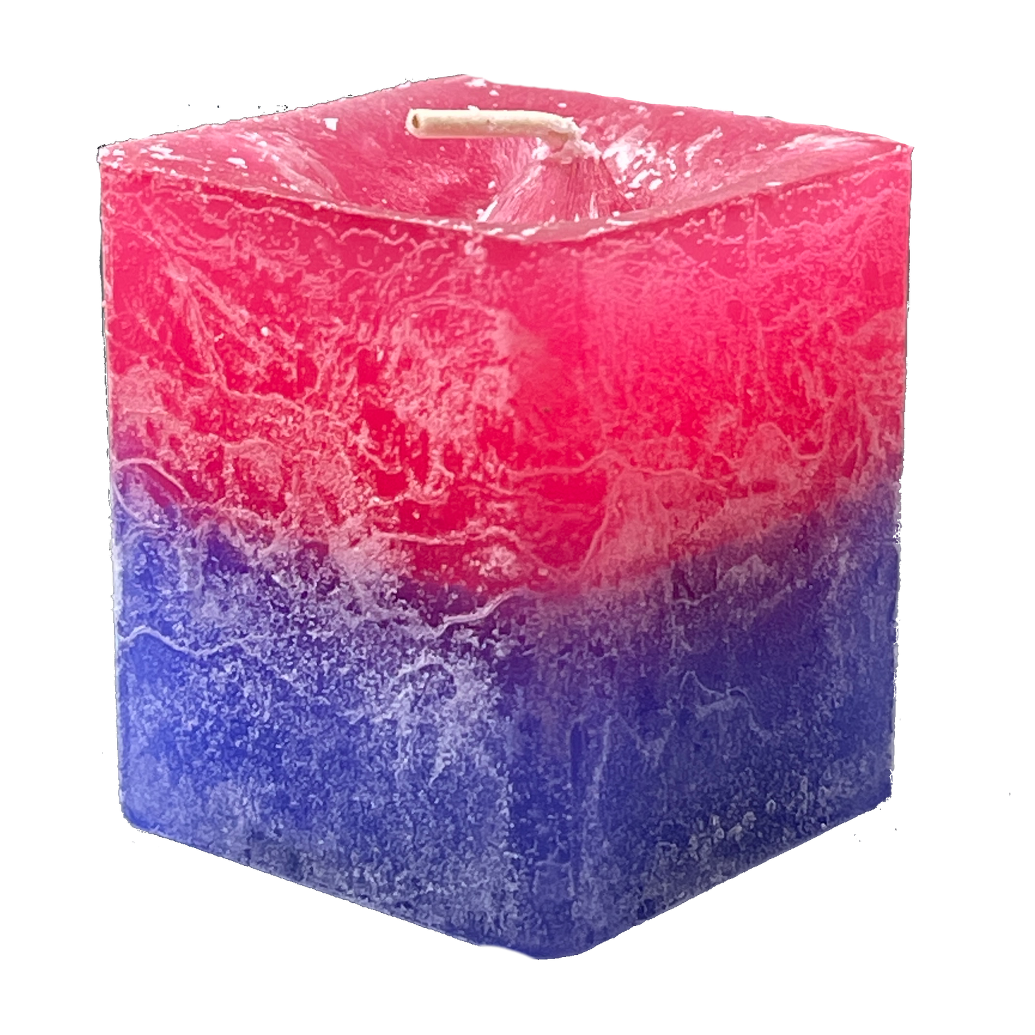 Scented Square Votive Candle &quot;Romantic Evening&quot; - Jasmine &amp; Rose