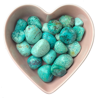 Peruvian Turquoise Tumbled Stone Natural Gemstone - One Stone