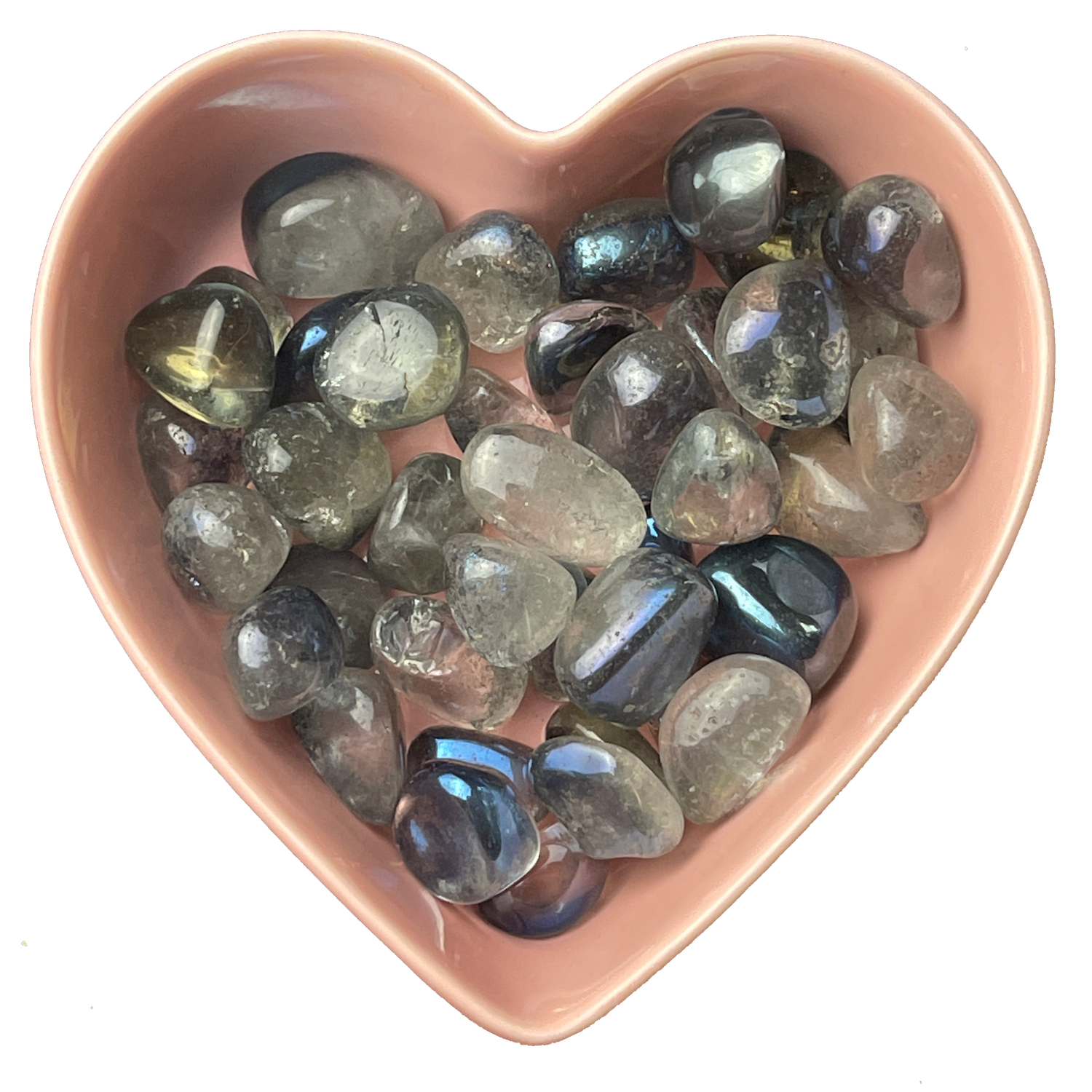 Aqua Aura Quartz Tumbled Stone Natural Gemstone - One Stone