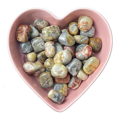 Crazy Lace Agate Tumbled Stone Natural Gemstone - One Stone