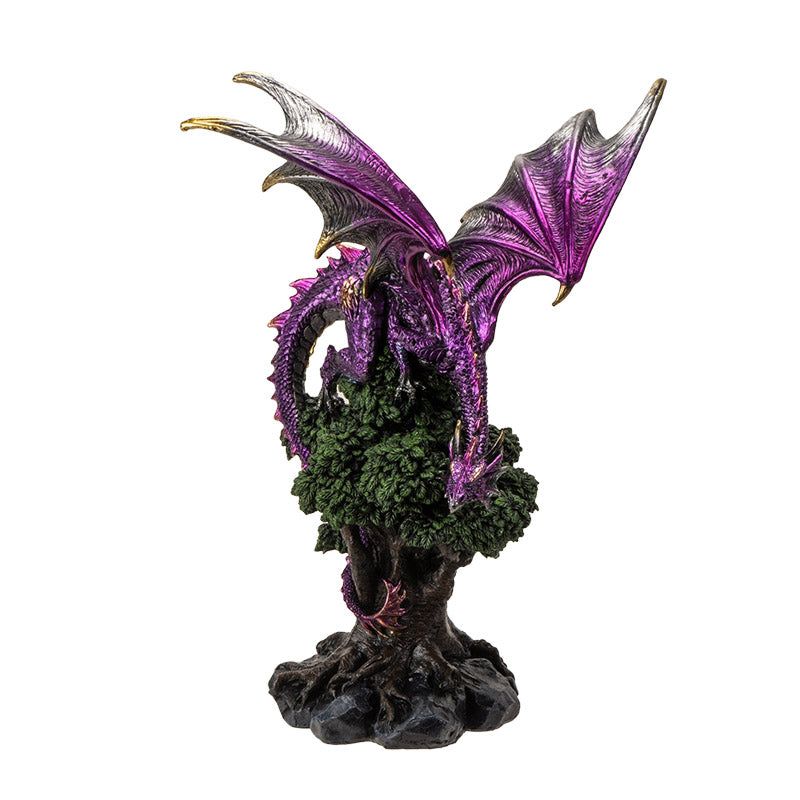 12.4&quot; Dragon Statue - Dragon Perched on Tree