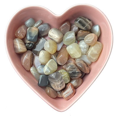 Moonstone Tumbled Stone Natural Gemstone - One Stone