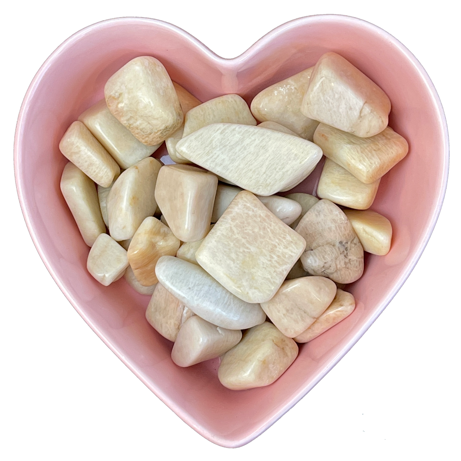 Peach Moonstone Tumbled Stone Natural Gemstone - One Stone