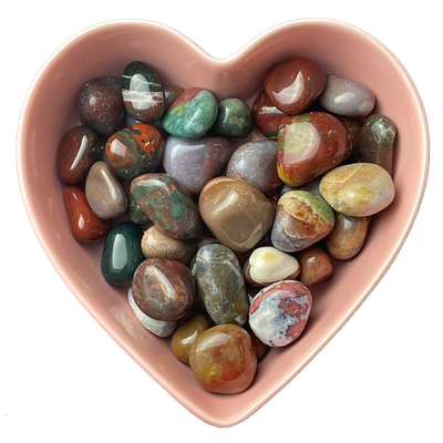 Fancy Jasper Tumbled Stone Natural Gemstone - One Stone